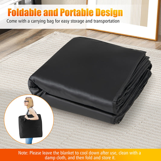 Infrared Sauna Blanket With Arm Sleeves, Carry Bag, Black Sauna Black at Gallery Canada