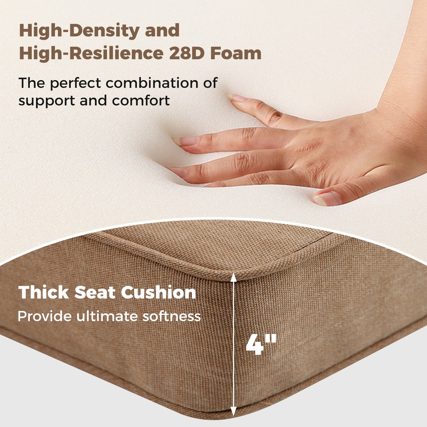 Outdoor Patio Cushion Set, 4 Piece, Removable Covers, Brown Outdoor Furniture Accessories at Gallery Canada