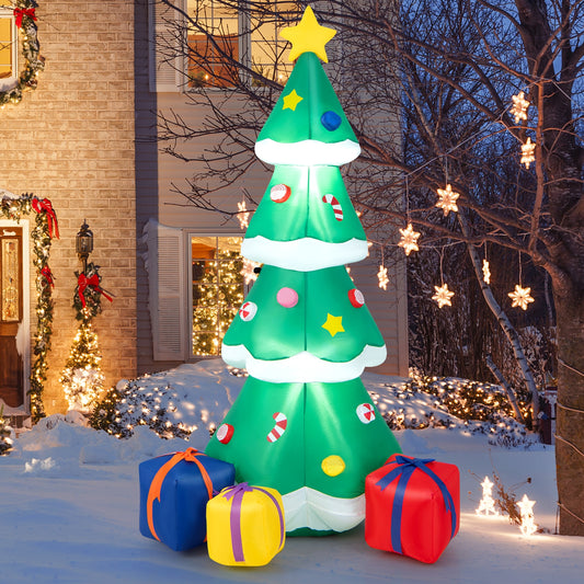 6 Feet Tall Christmas Tree With 3 Gift Boxes, Multicolor Christmas Inflatables Multicolor at Gallery Canada
