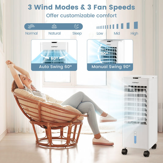3-in-1 Evaporative Air Cooler, Remote Control, White Air Coolers White at Gallery Canada