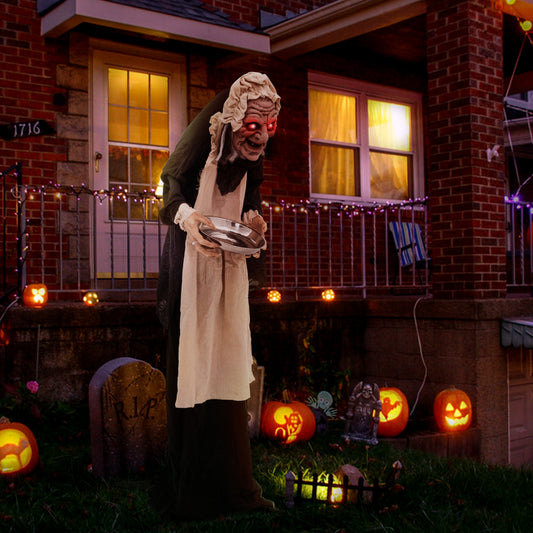 5.2 Feet Halloween Animated Standing Greeter, Multicolor Halloween Multicolor at Gallery Canada