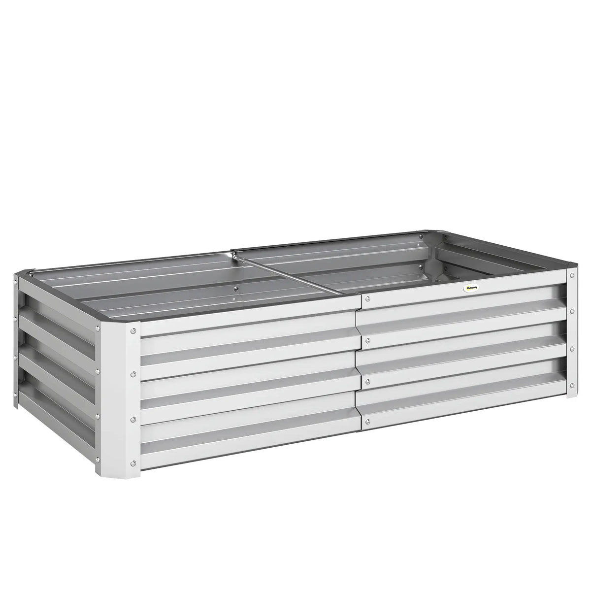 Galvanized Raised Garden Bed, Outdoor Planter Box, 4' x 2' x 1', Silver Raised Garden Beds at Gallery Canada