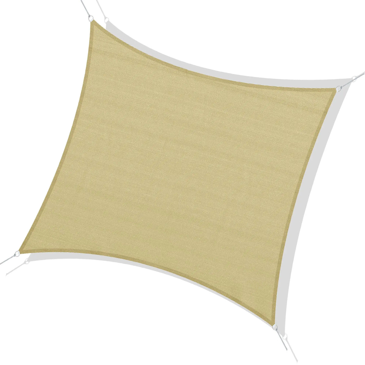 12' Square Sun Sail Shade, UV Protector, Outdoor Patio Cover With Bag, Sand Shade Sails at Gallery Canada