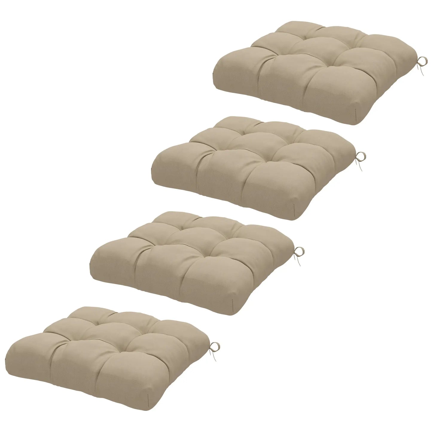 4-Piece Patio Chair Cushion Set With Ties, Indoor Outdoor Replacement Patio Chair Cushions at Gallery Canada