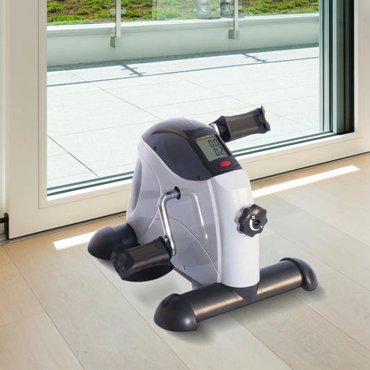 Portable Mini Exercise Bike, Desk Pedal, Indoor Cycle, LCD Display Exercise & Stationary Bikes Grey at Gallery Canada