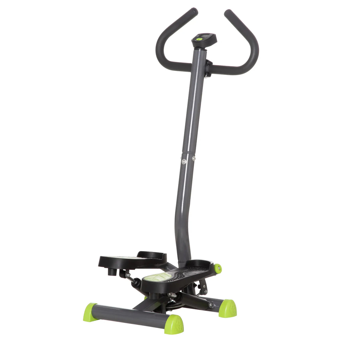 Twist Stepper, Adjustable Resistance, LCD Screen, Grey & Green Aerobic Equipment at Gallery Canada