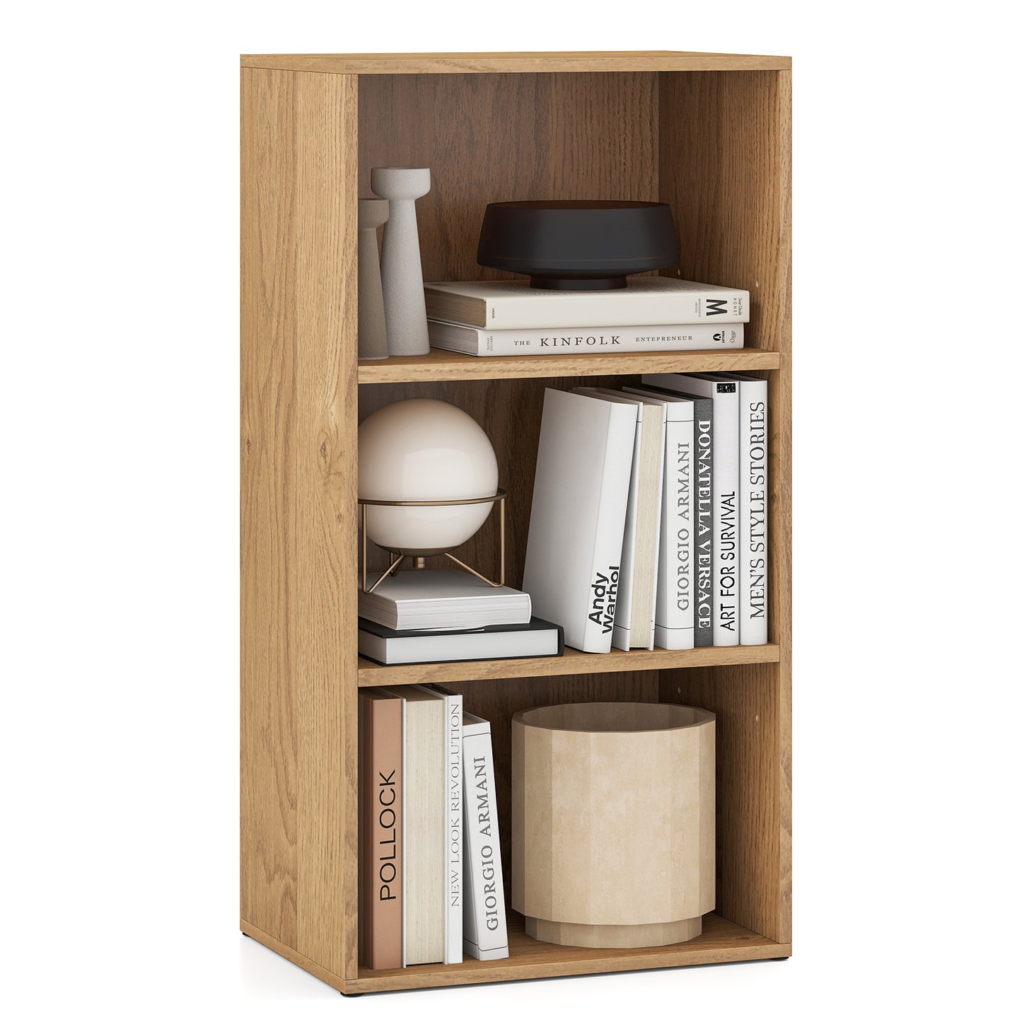 3-Tier Cube Bookcase, Adjustable Shelves, Natural Bookcases at Gallery Canada