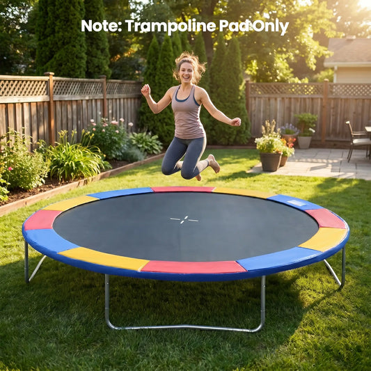 14FT Trampoline Pad, ⌀168", Replacement, Jump Bounce, Colorful Trampolines Red, Yellow, Blue at Gallery Canada