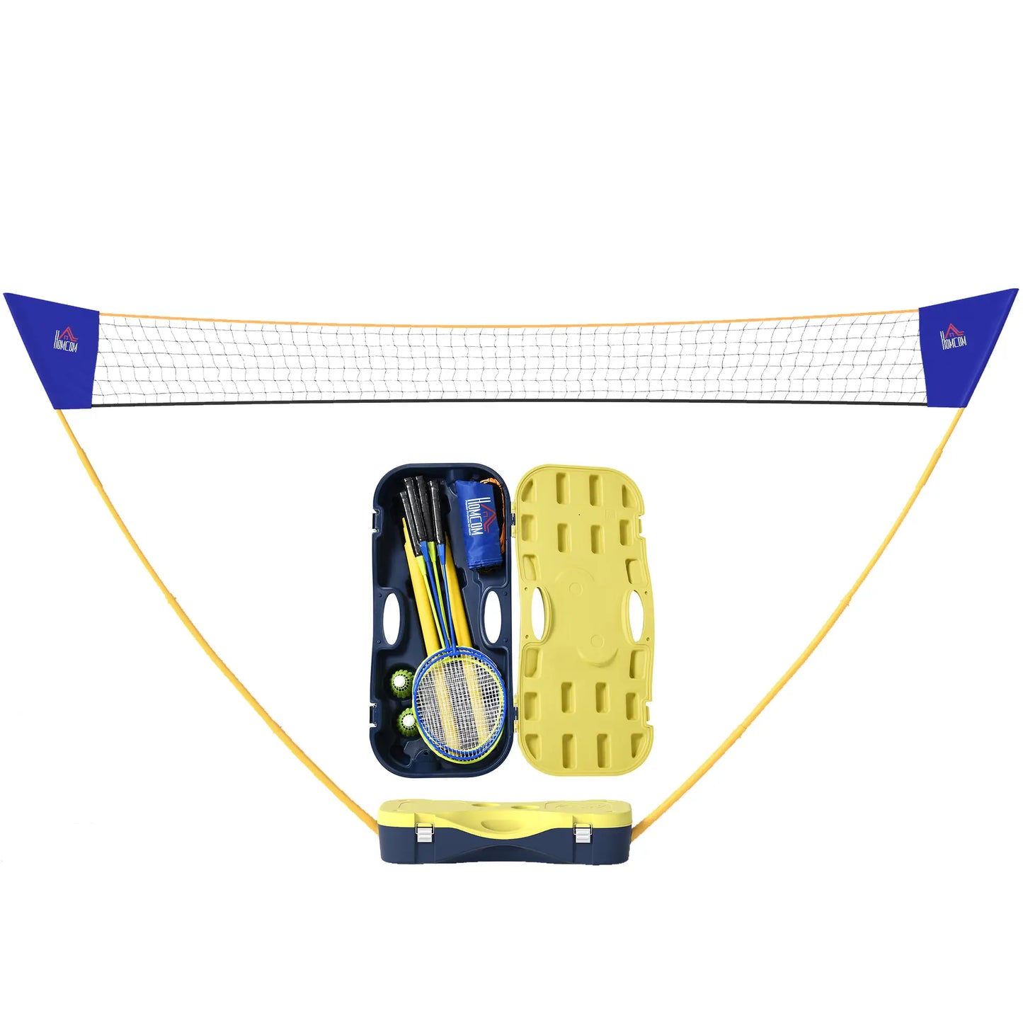 Portable Badminton Net Set, 9.5x5 ft, Foldable, Includes Rackets, Shuttlecocks Badminton at Gallery Canada