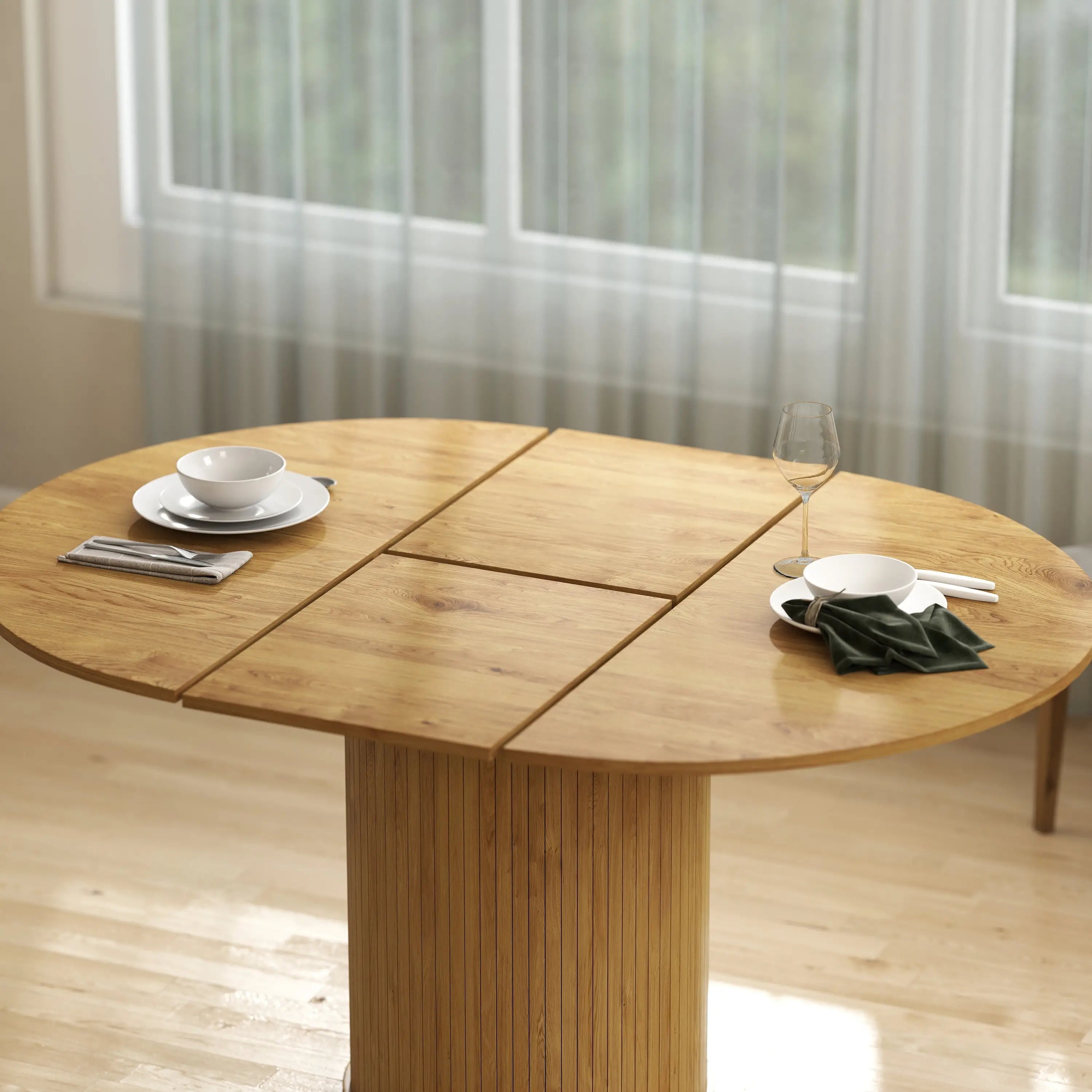 Extendable Kitchen Table, 43.5