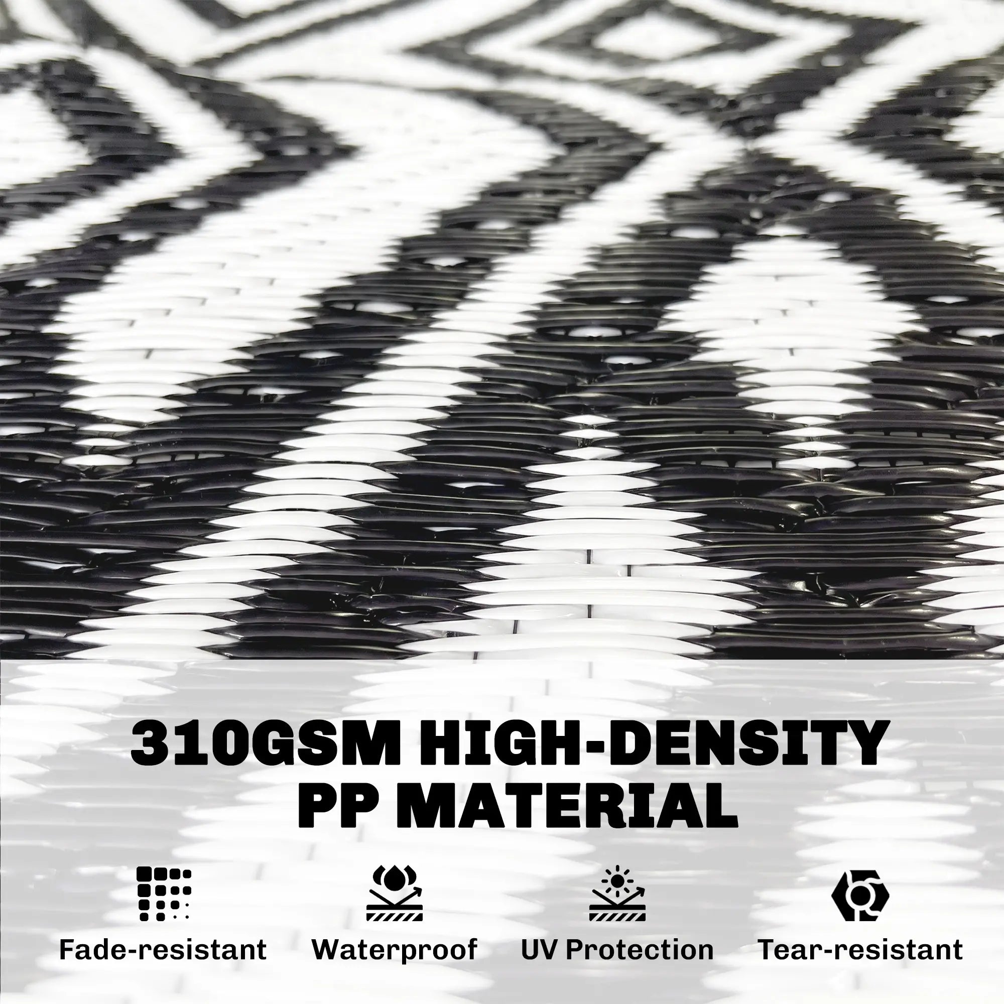 Reversible Outdoor Rug With USB Lights, 12' x 9', Carry Bag For Camping Outdoor Reversible Rugs at Gallery Canada