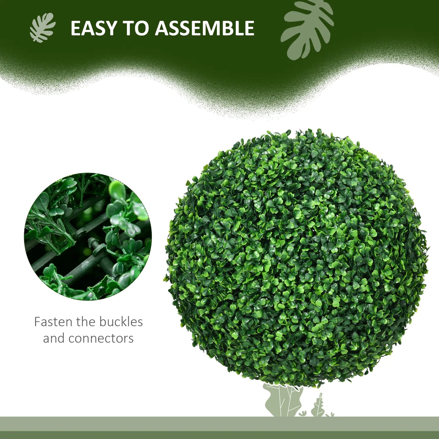 Artificial Tree Boxwood Topiary Balls, 15.7 Inch, 2 Pack Artificial Trees at Gallery Canada