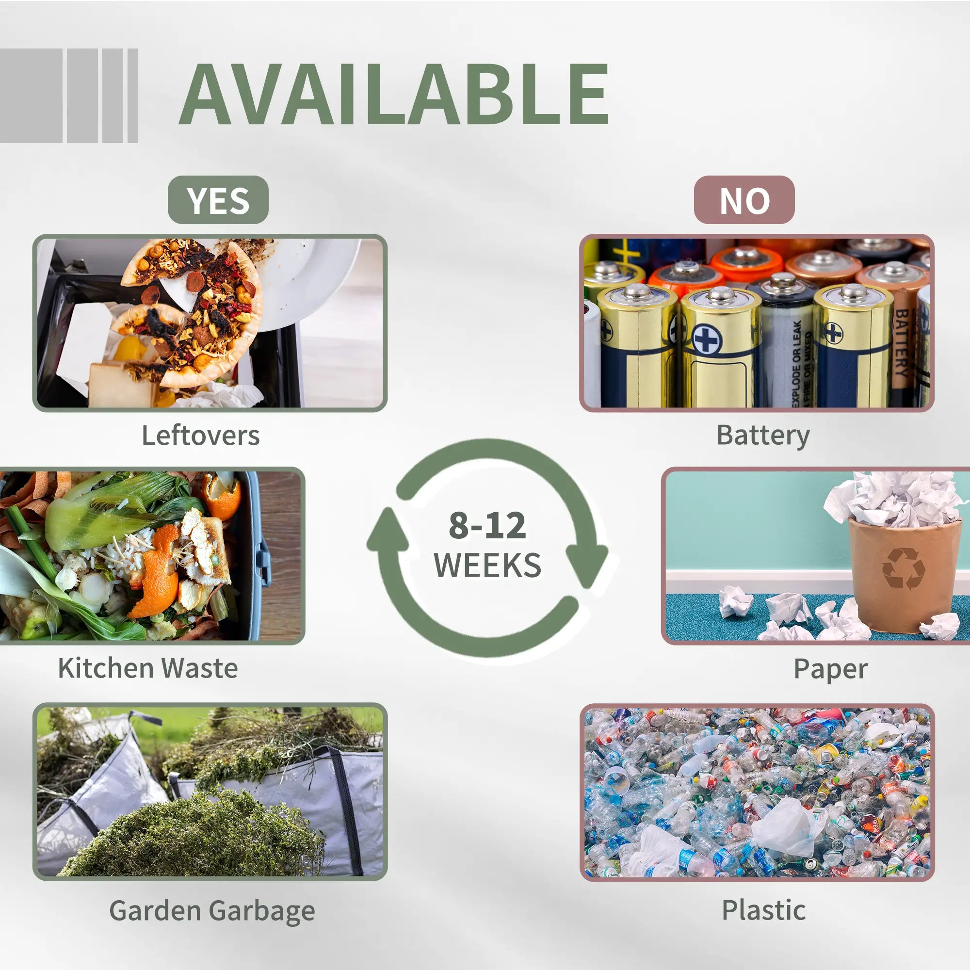 Dual Chamber 360° Rotating Compost Bin, 43 Gallon, Green Outdoor Compost Bin at Gallery Canada