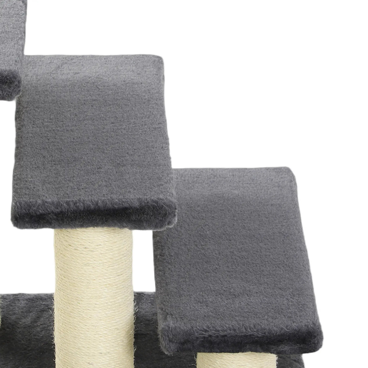 Cat Trees 3 Tier Pet Stairs, Dog Cat Steps Scratching Post, Dark Grey Dog Stairs at Gallery Canada