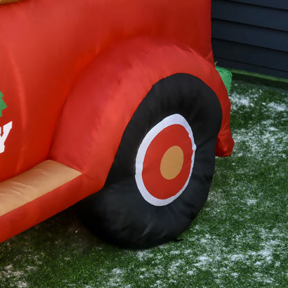 6ft Inflatable Santa Claus Driving Truck with LED Lights, Outdoor Yard Display Christmas Inflatables at Gallery Canada