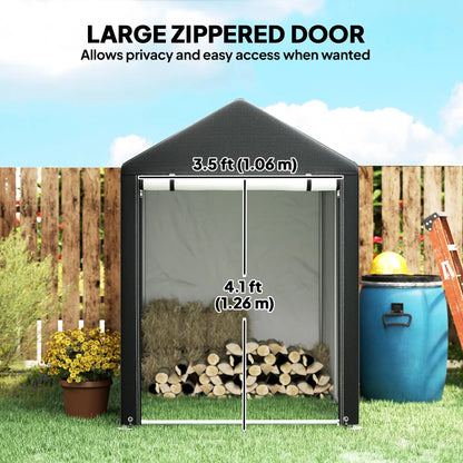 4 x 6ft Outdoor Storage Shed Tent, Portable, Roll-up Door Portable Shed at Gallery Canada