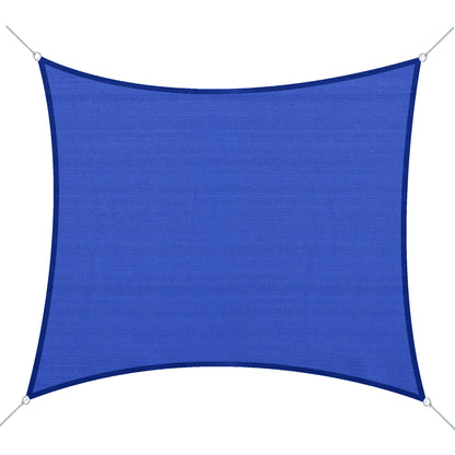 Rectangle 20'x 16' Sun Shade Sail Top Cover Fabric Outdoor Shelter Backyard Window Garden Carrying Bag Blue Shade Sails Blue at Gallery Canada