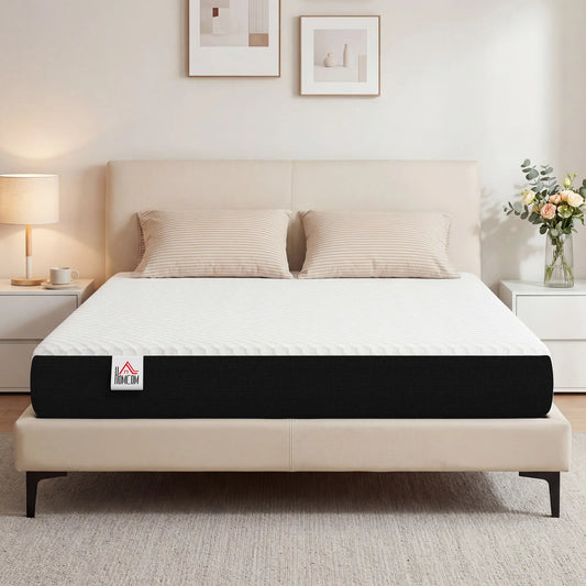 8 Inch Memory Foam Mattress, Medium Firm, CertiPUR-US Certified Mattresses White, Grey at Gallery Canada
