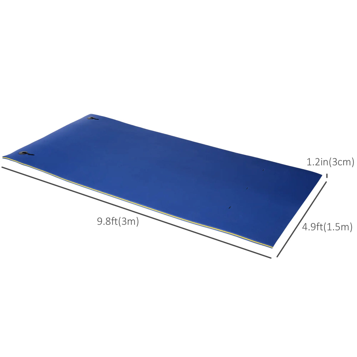 10' x 5' Roll-Up Pool Float Pad, Water Mat for Lakes, Oceans, Pools, Blue Floating Water Mats at Gallery Canada