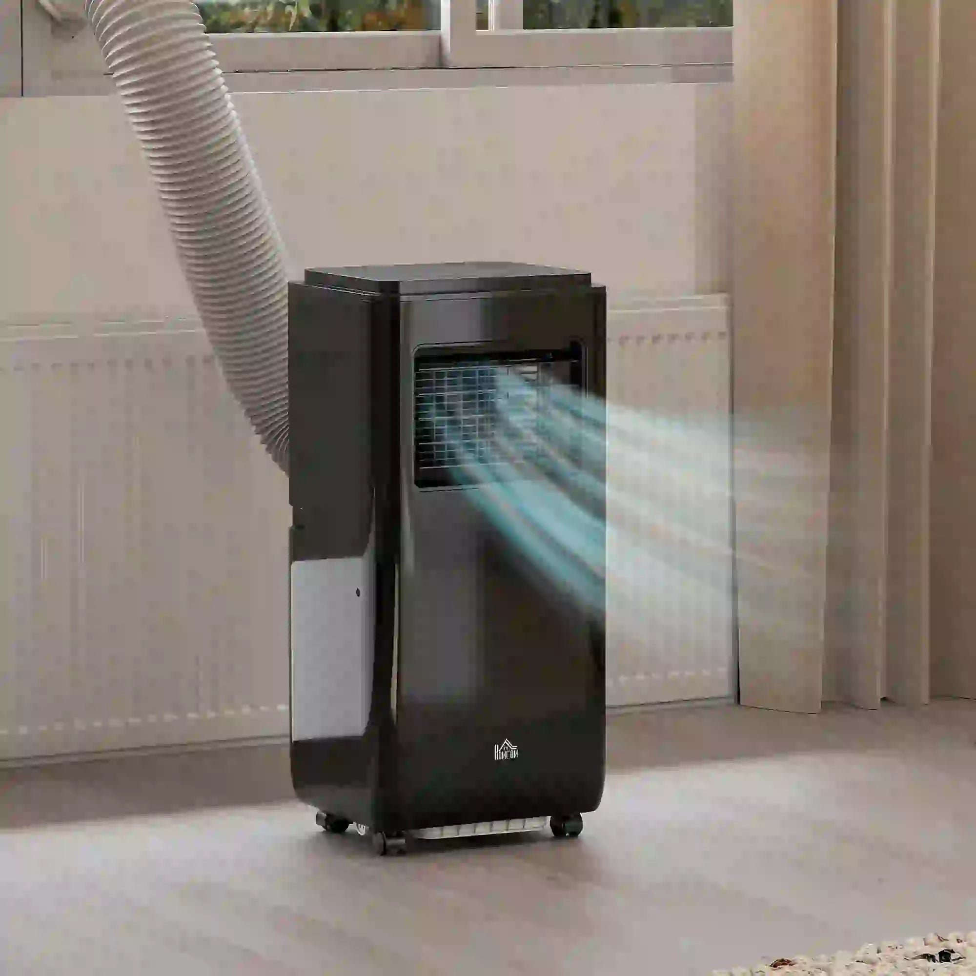 10,000 BTU Mobile Air Conditioner, 440 Sq. Ft., Dehumidifier, Fan, Black Air Conditioner at Gallery Canada