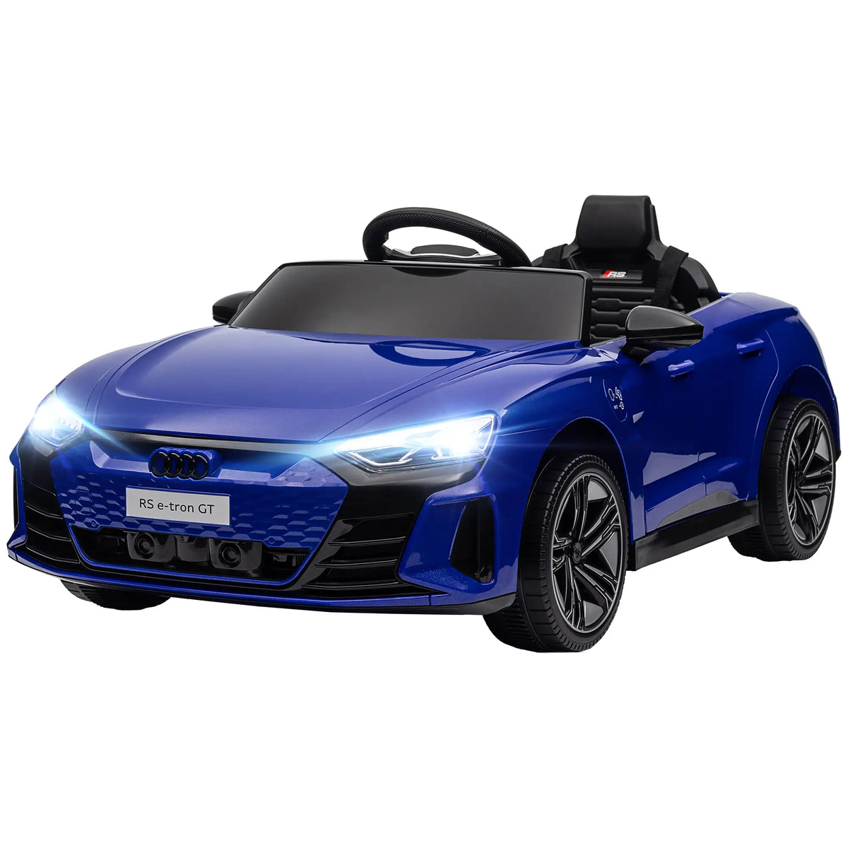 12V Kids Ride On Car, Battery Powered Electric Car, Remote Control, Navy Blue Electric Toy Cars Navy Blue at Gallery Canada