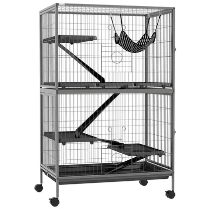 5-Tier Rolling Small Animal Cage, Guinea Pig, Ferret, Chinchilla, Rabbit Houses & Habitats at Gallery Canada