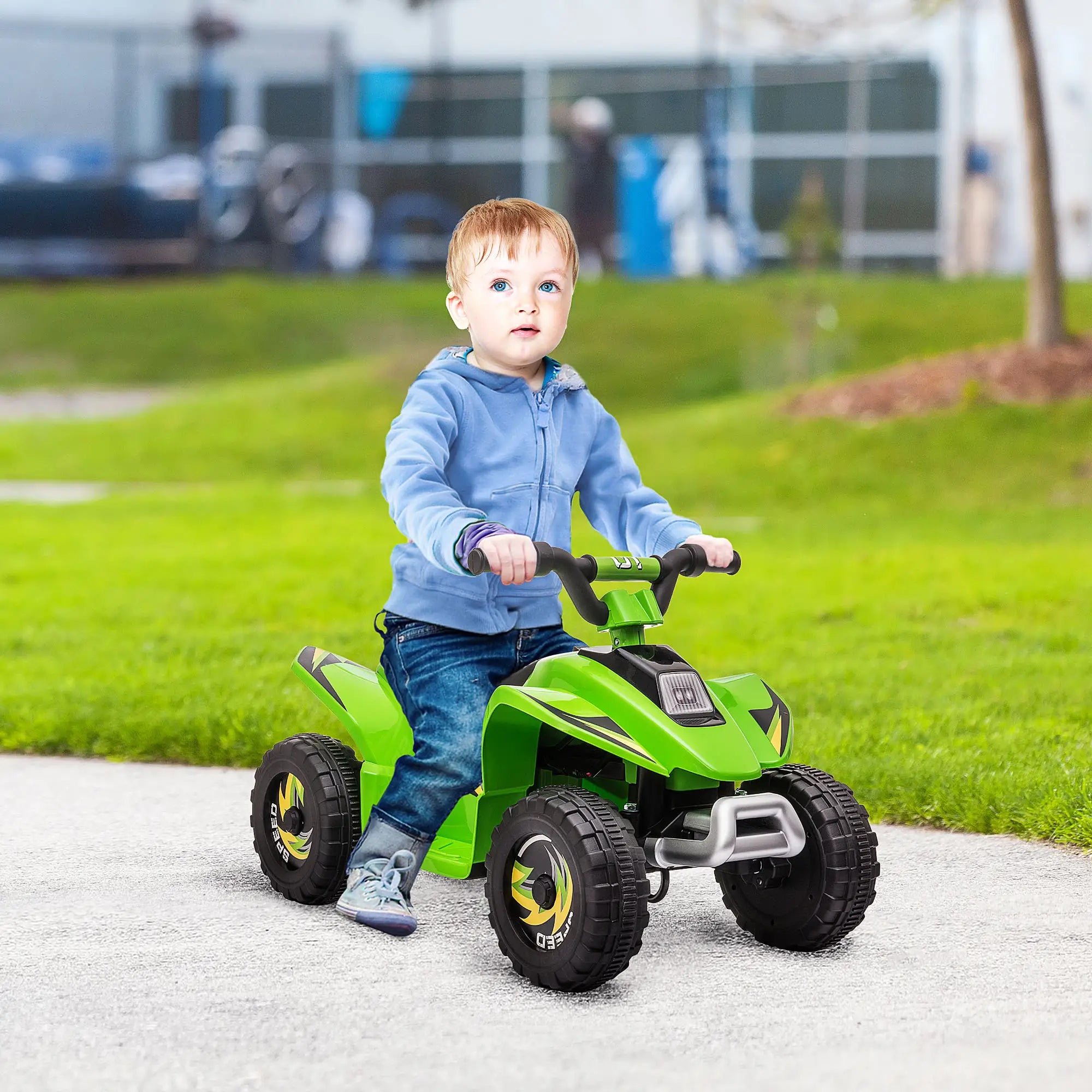 Kids Ride On ATV, 6V Battery Powered, 18-36 Months, Green Electric Toy Cars at Gallery Canada