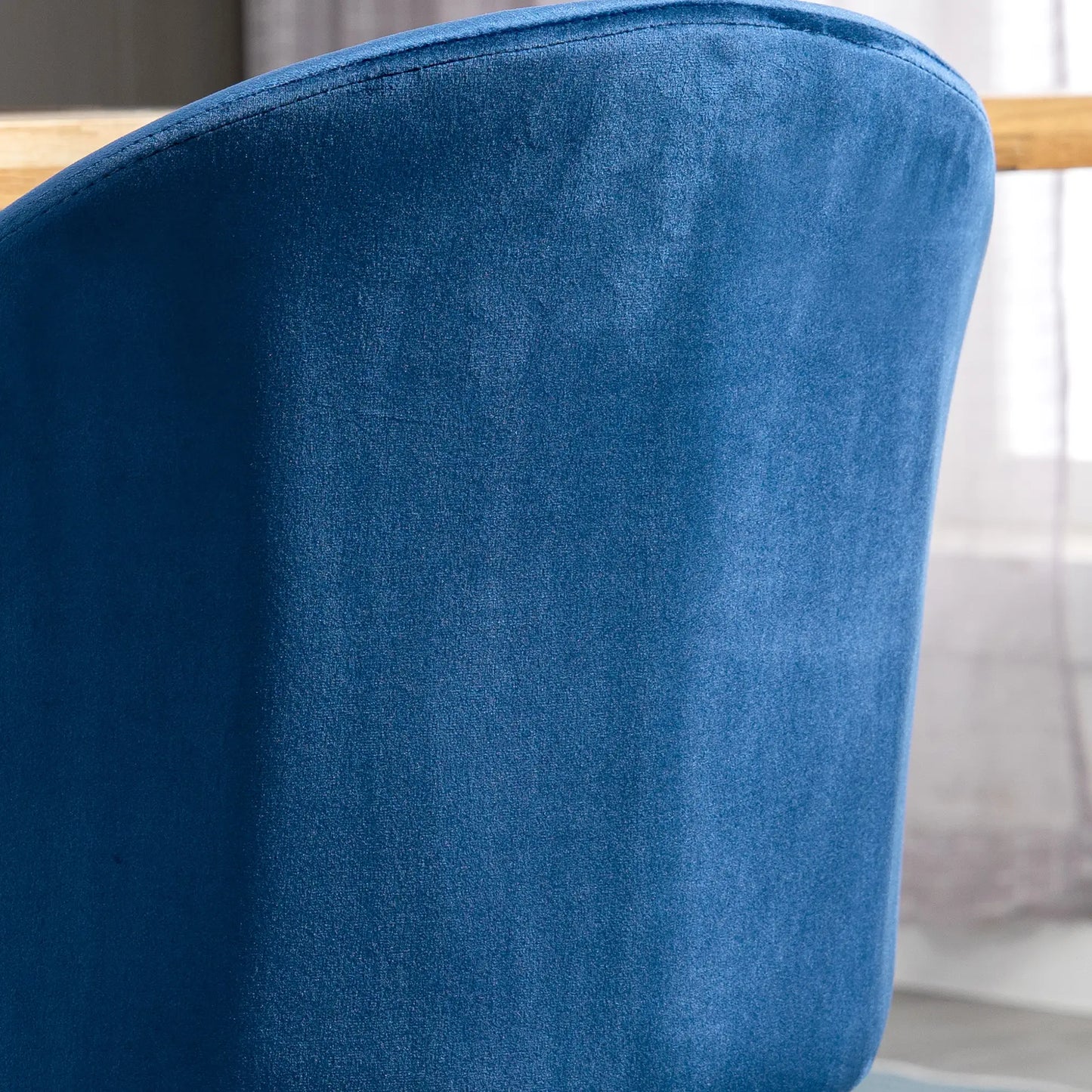 Set of 2 Mid-Back Dining Chairs, Velvet Upholstery, Dark Blue, Dark Blue Bar Stools at Gallery Canada