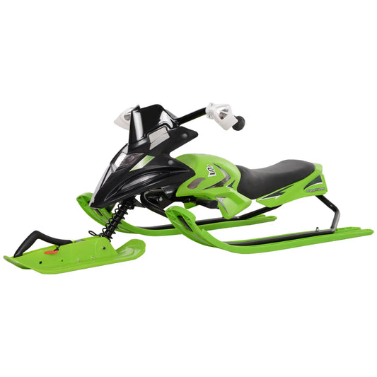 Kids Snow Sled with Padded Seat, Green Snow Scooters Green, Black at Gallery Canada