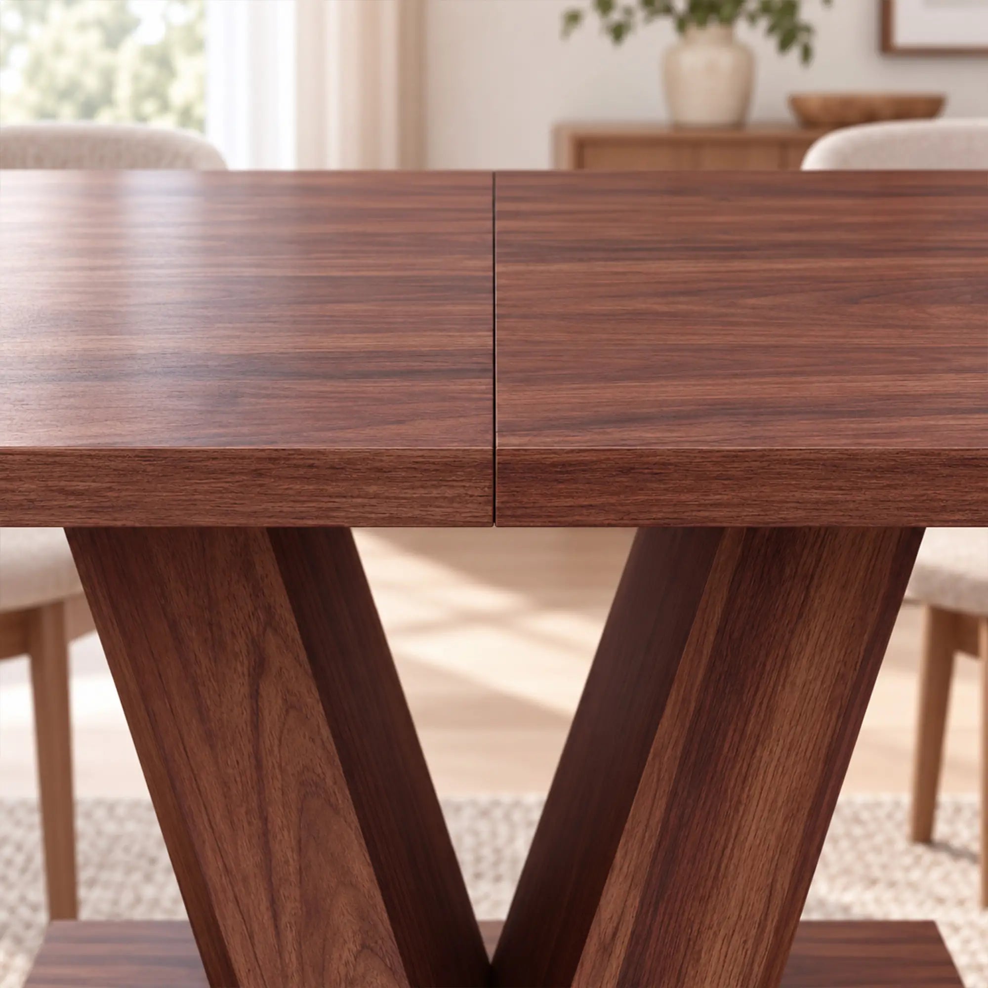 Modern Kitchen Dining Table For 4 People, Walnut Dining Tables at Gallery Canada