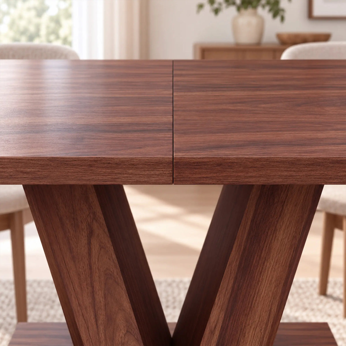 Modern Kitchen Dining Table For 4 People, Walnut Dining Tables at Gallery Canada