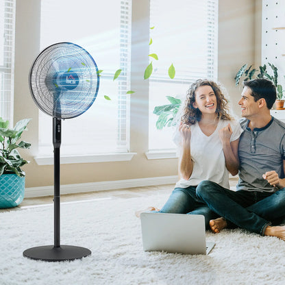 Floor Standing Fan with Remote, Oscillating, LED Screen, Black Stand Fans at Gallery Canada