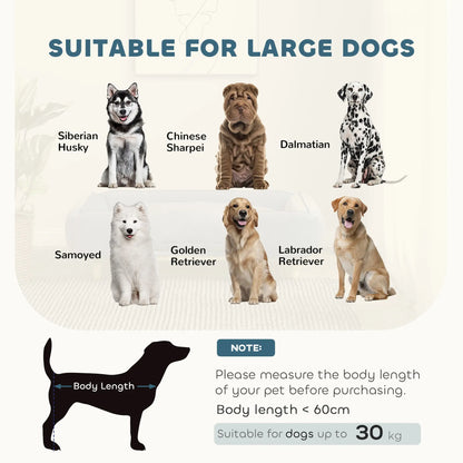 Washable Dog Sofa For Large Dogs, Elevated Pet Couch, Dark Blue Dog Sofas at Gallery Canada