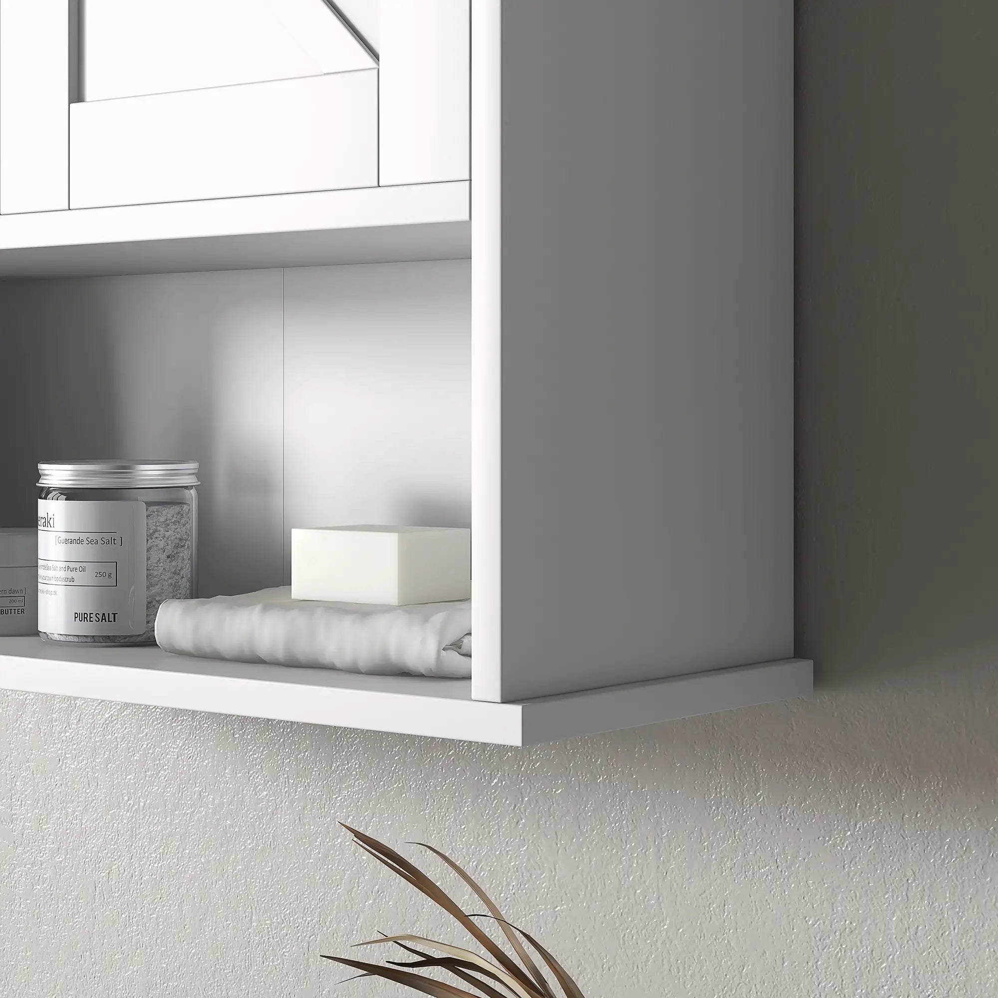 Farmhouse Bathroom Medicine Cabinet, Barn Doors, Adjustable Shelf, White Bathroom Cabinets at Gallery Canada