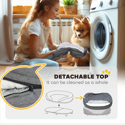 Pet Sofa Bed for Large Dogs, Removable Washable Cover, Anti-Slip Pads, Grey Dog Sofas at Gallery Canada