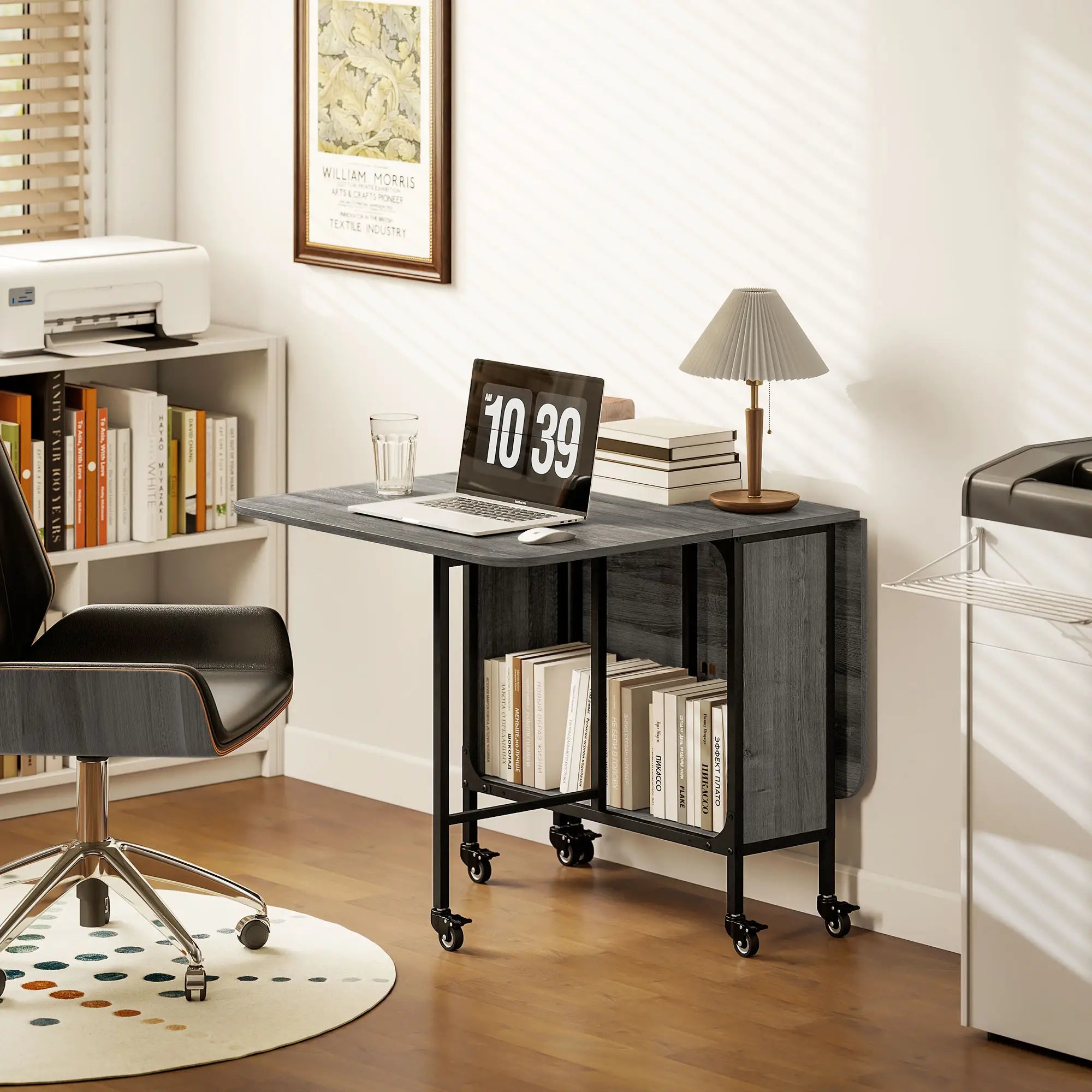 Folding Dining Table, Extendable Kitchen Table, Distressed Grey, Grey Bar Tables & Dining Tables at Gallery Canada