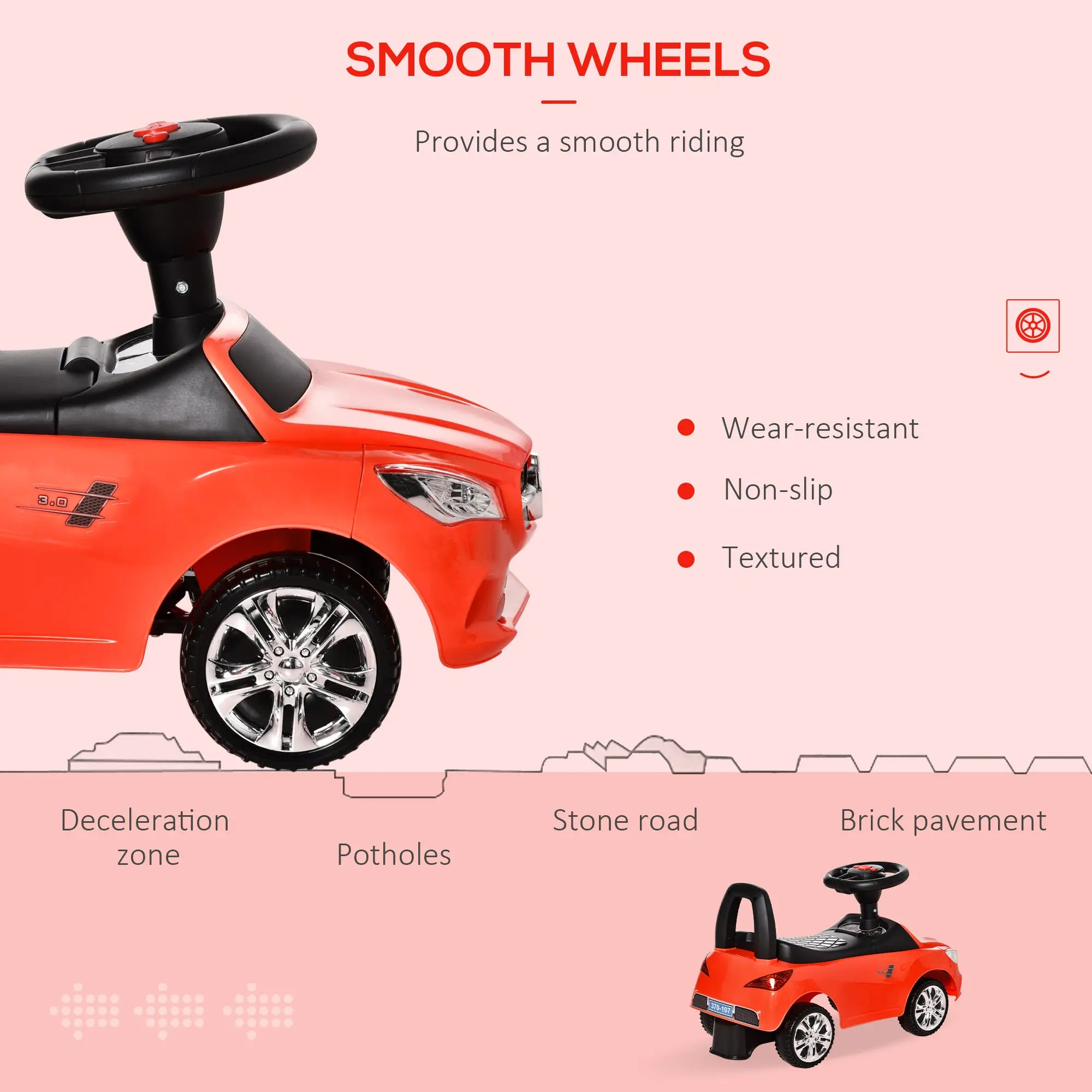 Kids Ride On Push Car, Foot-to-Floor Sliding Toy, Red Push Cars for Toddlers at Gallery Canada