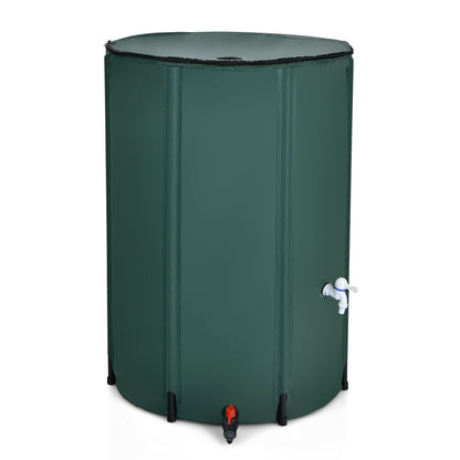 100 Gallon Portable Rain Barrel Water Collector Tank, Green Watering & Irrigation at Gallery Canada