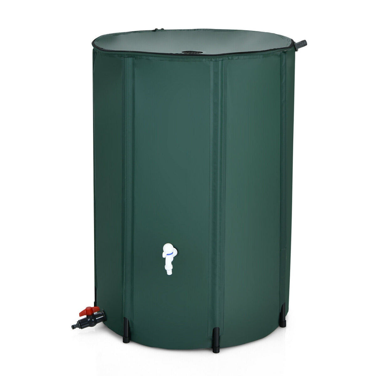 100 Gallon Portable Rain Barrel Water Collector Tank, Green Watering & Irrigation at Gallery Canada