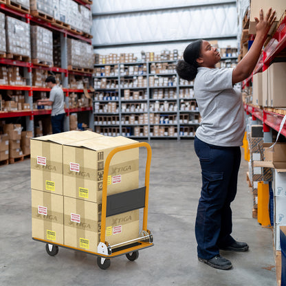 Foldable Platform Cart Dolly, Warehouse Push Hand Truck, Black Garden Tools at Gallery Canada