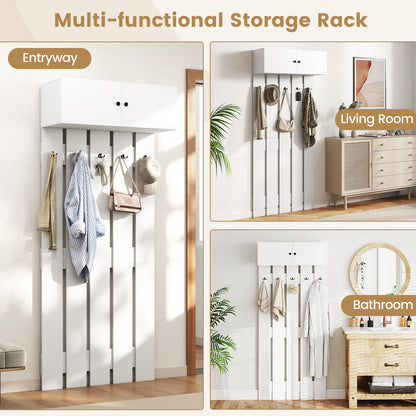 Wall Mounted Coat Rack, White Coat Racks & Hall Trees at Gallery Canada