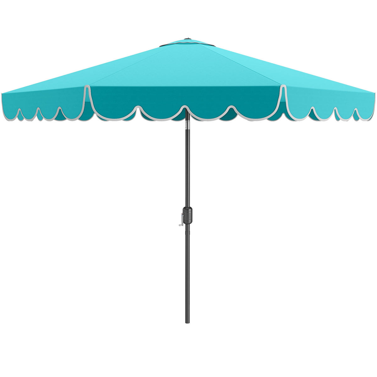 10 Feet Patio Umbrella, Crank Tilt Adjustment, Turquoise Outdoor Umbrellas at Gallery Canada