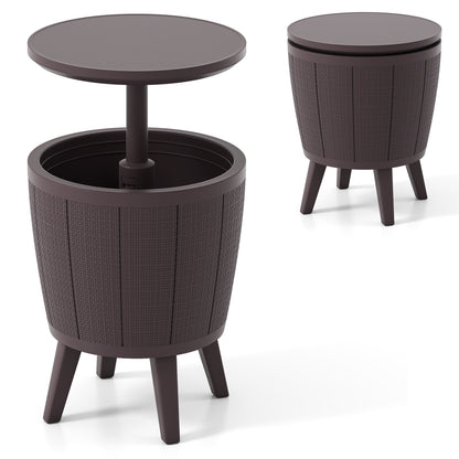 10 Gallon Beer And Wine Cooler, Lift-Top, Drainage Plug, Brown Coolers at Gallery Canada