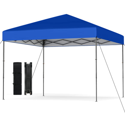 10 X 10 Feet Pop Up Canopy Tent, With Carrying Bag, Blue Canopies Blue at Gallery Canada