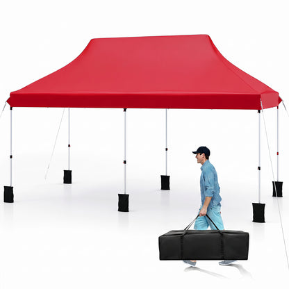 10x20 FT Pop Up Canopy Tent, Red Canopies Red at Gallery Canada
