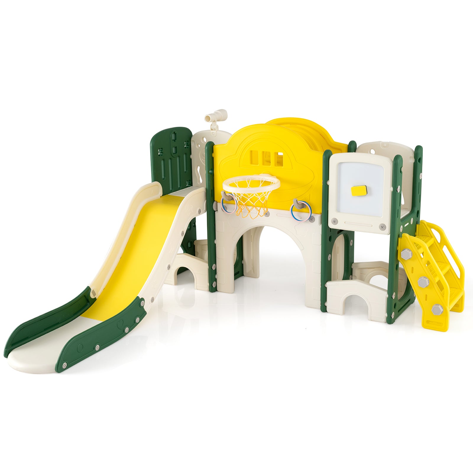 10 In 1 Toddler Slide Climber Playset, Indoor Playground, Yellow Climbers & Slides at Gallery Canada