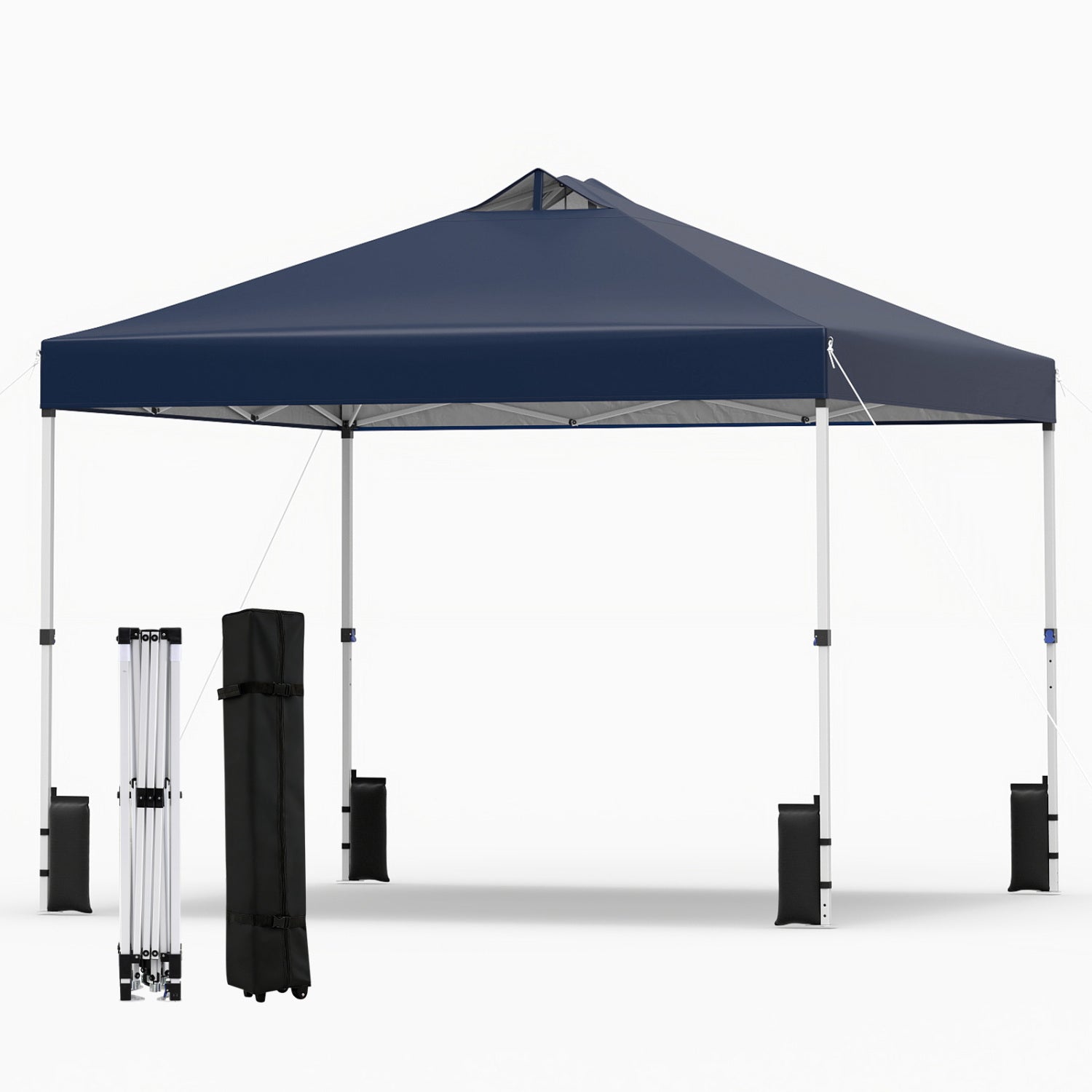 10x10 Feet Outdoor Commercial Pop Up Canopy Tent, Blue Canopies Blue at Gallery Canada
