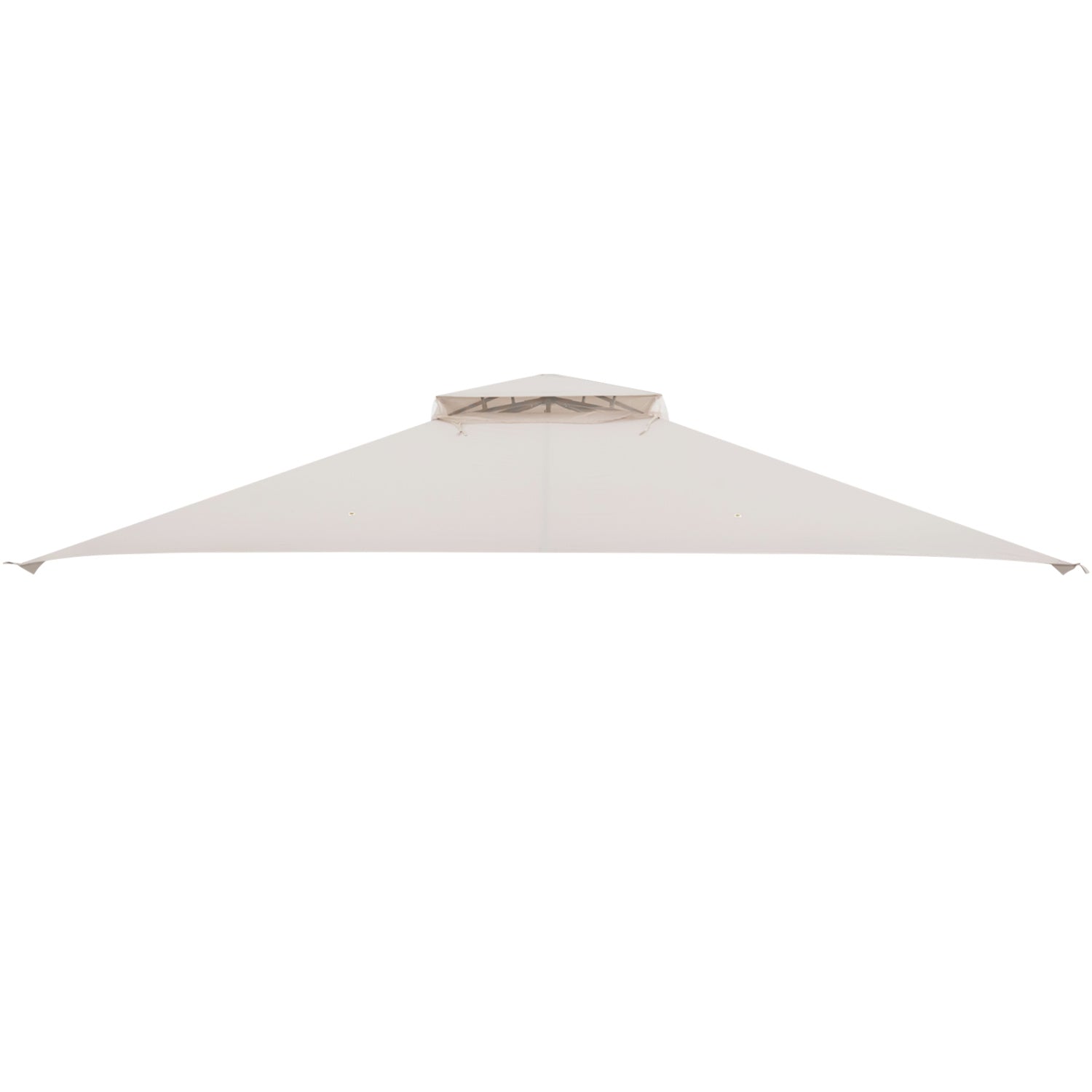 10 x 12 Feet Gazebo Replacement Top, Air Vent, Drainage Holes, Beige Gazebos Beige at Gallery Canada