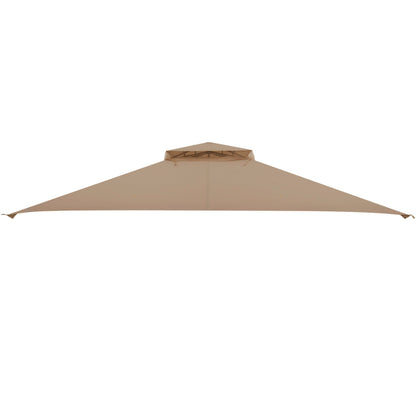 10 x 12 Feet Gazebo Top, Air Vent, Drainage Holes, Brown Gazebos at Gallery Canada