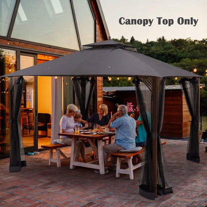 10 X 12 Ft Gazebo Replacement Top, Gray Gazebos at Gallery Canada